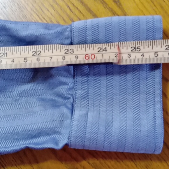 HUGO BOSS MENS 42 / 17 Shirt Top PREOWNED Used Long Sleeve GRAY Work - Picture 5 of 8